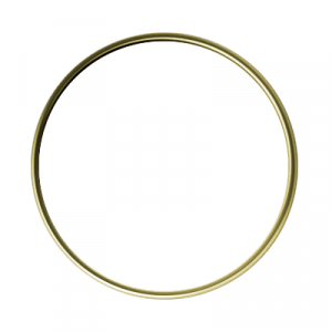 Circle Gold 1 Inch Lapel Pin
